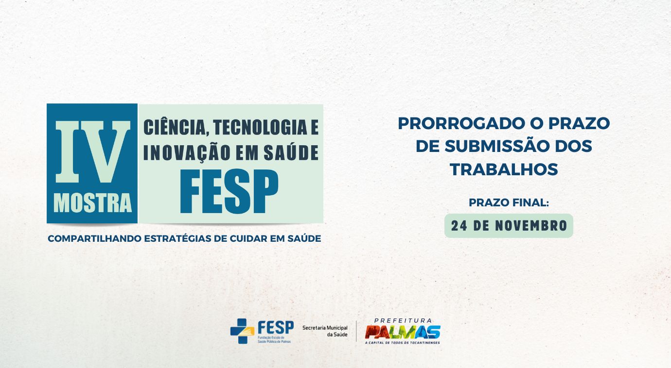 Inscrições para submissão na IV Mostra da Fesp são prorrogadas até 24 de novembro