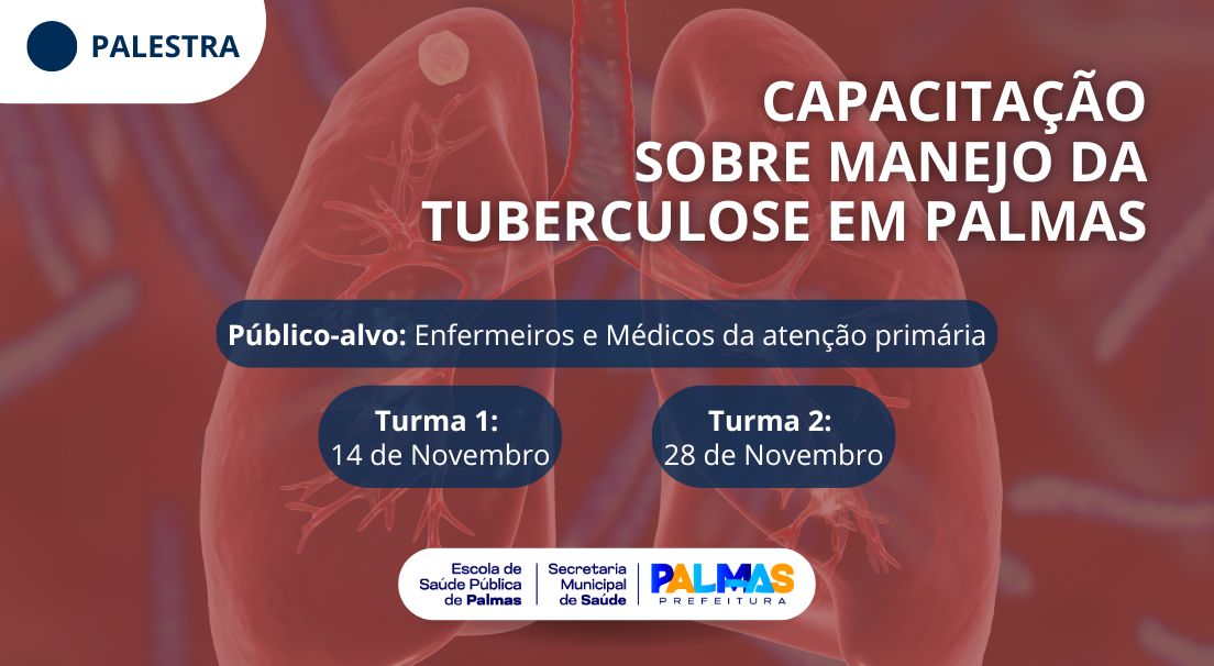 Município de Palmas realiza capacitação sobre manejo da tuberculose