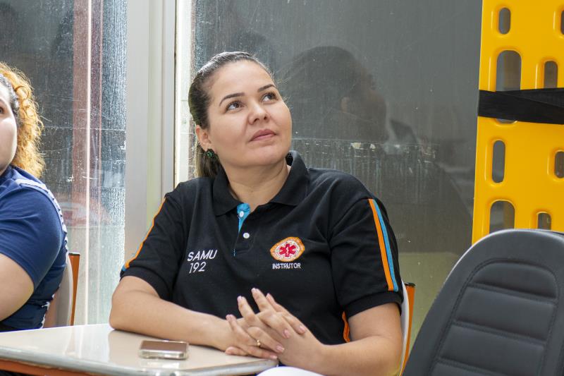 Coordenadora do Núcleo de Educação em Urgências (NEU) e enfermeira emergencista do Samu, Karlla Luz